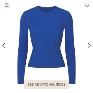 SKIMS Fits everybody longsleeve sapphire